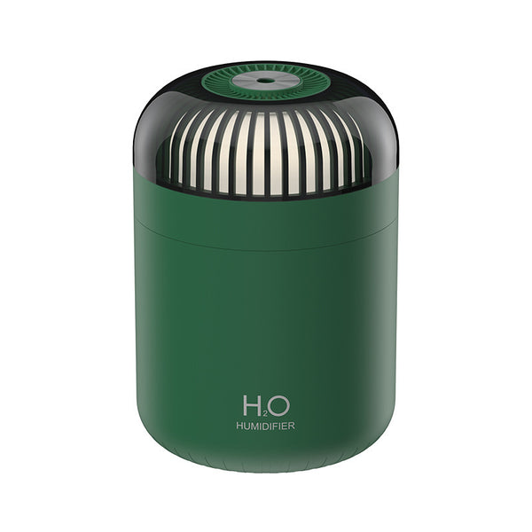 Quiet Cool Mist Humidifier - 500ml USB-C with Ambient Light & Dual Mist Modes (Green)