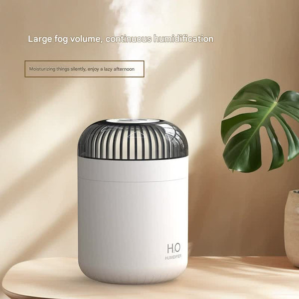 Quiet Cool Mist Humidifier - 500ml USB-C with Ambient Light & Dual Mist Modes (Green)
