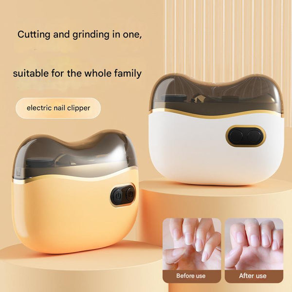 Electric Nail Clipper & Grinder - 2-in-1 Automatic Trimmer with 2 Speeds, Safe for All Ages