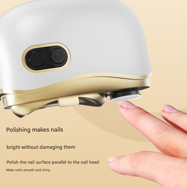 Electric Nail Clipper & Grinder - 2-in-1 Automatic Trimmer with 2 Speeds, Safe for All Ages
