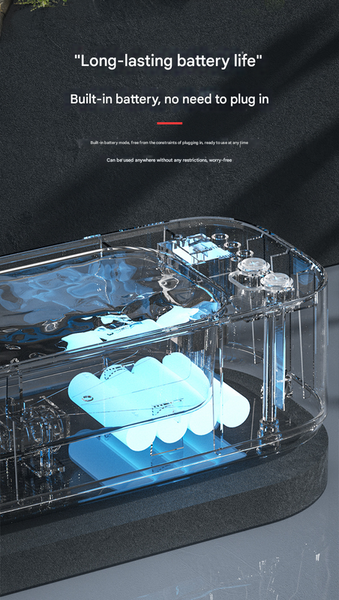 Portable Ultrasonic Cleaner - 45kHz Professional High-Frequency Cleaning Machine for Jewellery, Glasses, Watches, and Makeup Brushes