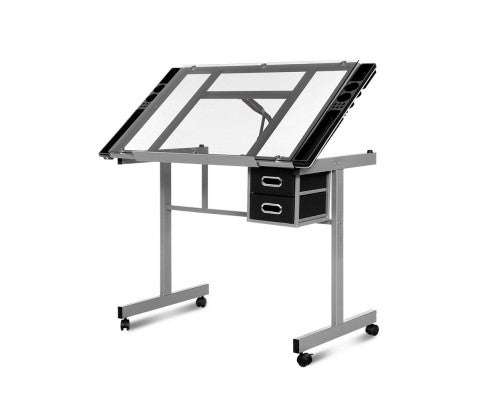 Drawing Desk Drafting Table Set With Stool Tilt Art Craft