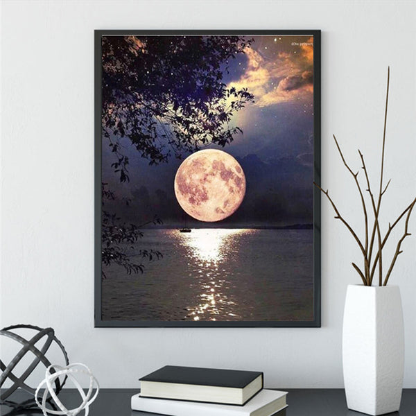 Full Diamond Sunset Sunset 5d Diamond Painting 30x40