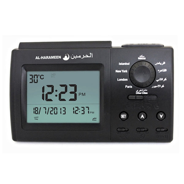 LCD Display Muslim Clock Arabic Desktop Alarm Clock
