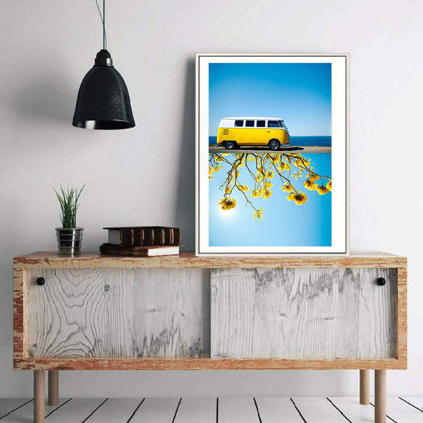 Diamond Painting Cross Stitch Car Embroidery Bus