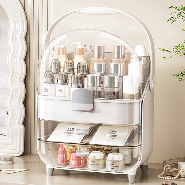 Makeup Organizer With Skincare Holder