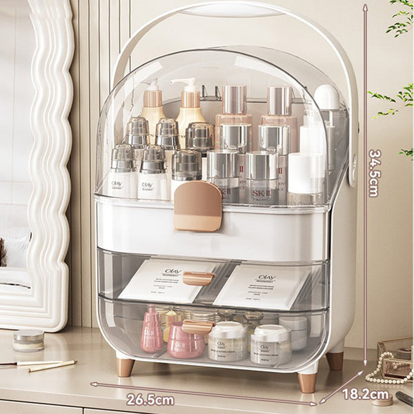 Makeup Organizer With Skincare Holder