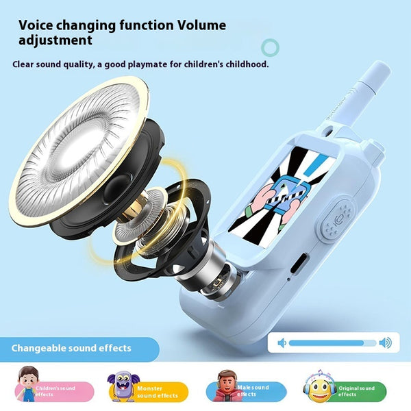 Video Wireless Walkie Talkies For Kids Handheld 2 Pack Rechargeable Intercom Cam Outdoor Family Games