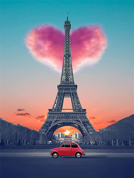 Diamond Tower Painting DIY Embroidery Mosaic Full Square Round Landscape Wall Art