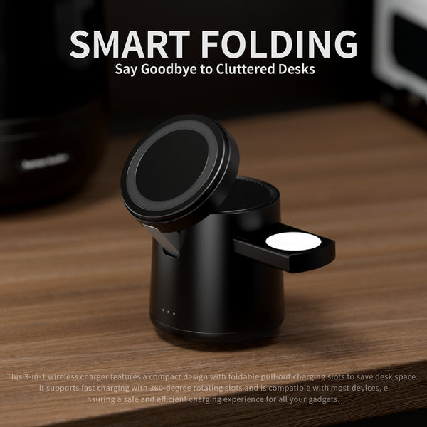 NEW 15W Magnetic Three-in-one Wireless Charger