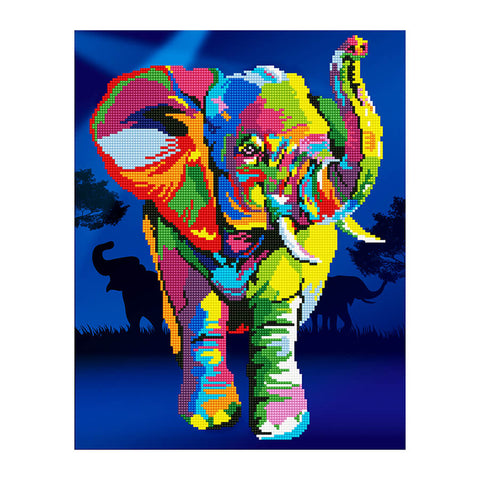 DIAMOND DOTZ DIAMOND ART – ELEPHANTS 47 X 37CM