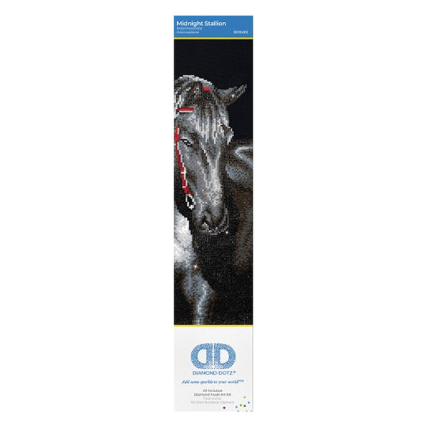 DIAMOND DOTZ MIDNIGHT STALLION 42 X 53CM (16.5 X 20.9IN)