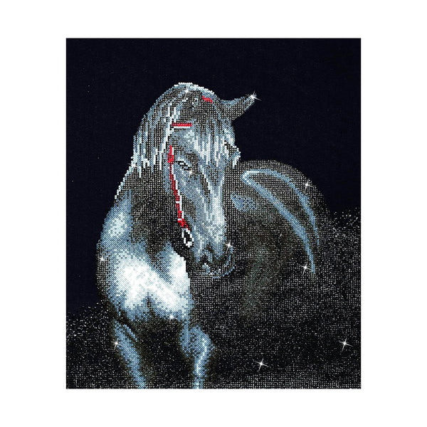 DIAMOND DOTZ MIDNIGHT STALLION 42 X 53CM (16.5 X 20.9IN)