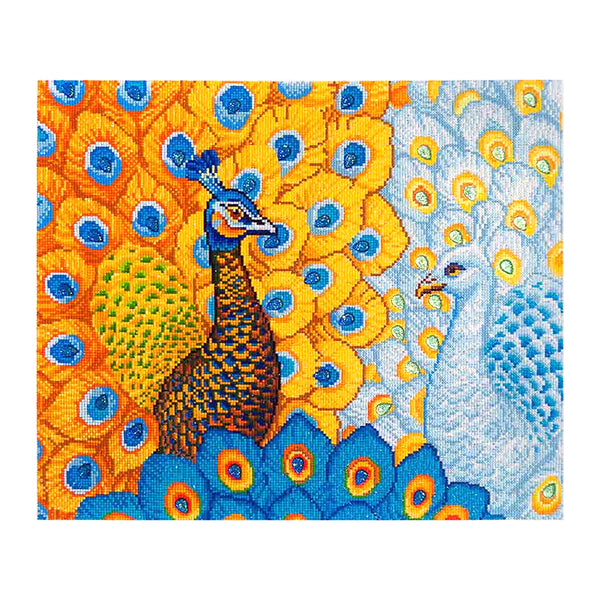DIAMOND DOTZ ROMANTIC PEACOCKS 57 X 49CM