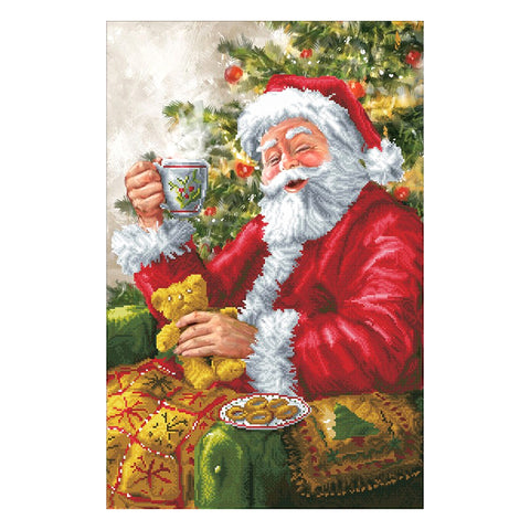 DIAMOND DOTZ SANTA’S CUPPA 52 X 80CM