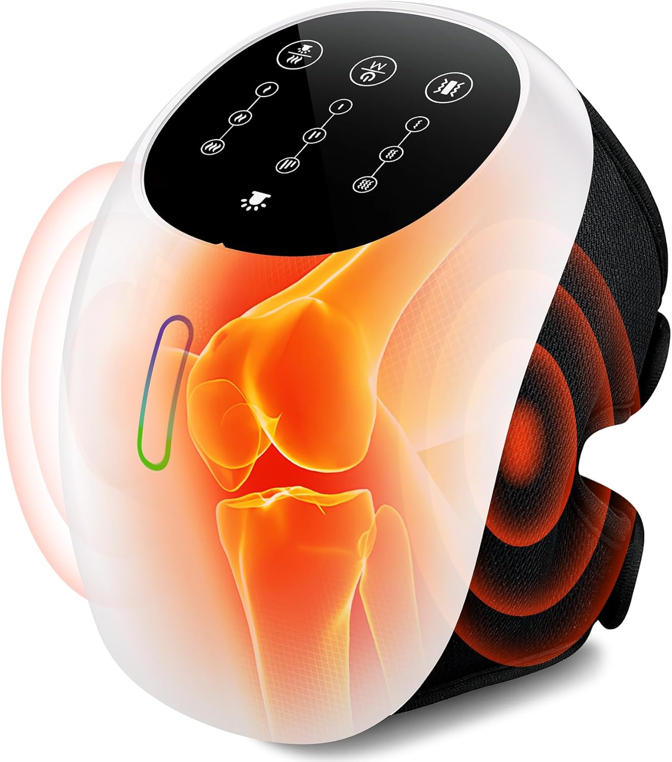 Cordless 360° Knee Massager: 3 Intensity Levels, Comfortable Wrap Design