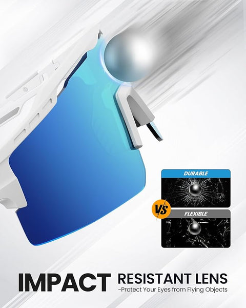 OutdoorMaster Hawk II Polarized Sports Sunglasses for Men Women