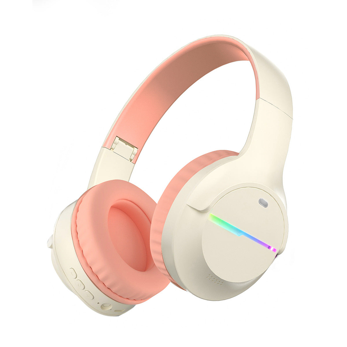 Pink Wireless Gaming Headphones with Lights