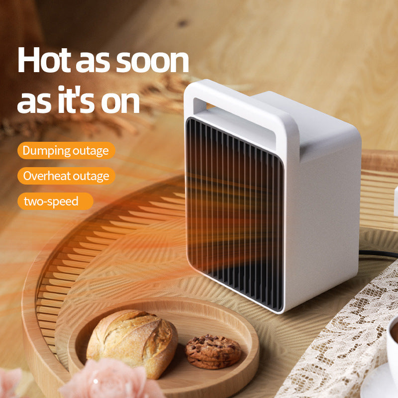 Mini Table Heater - with tip-over and overheating protection, suitable for office and home
