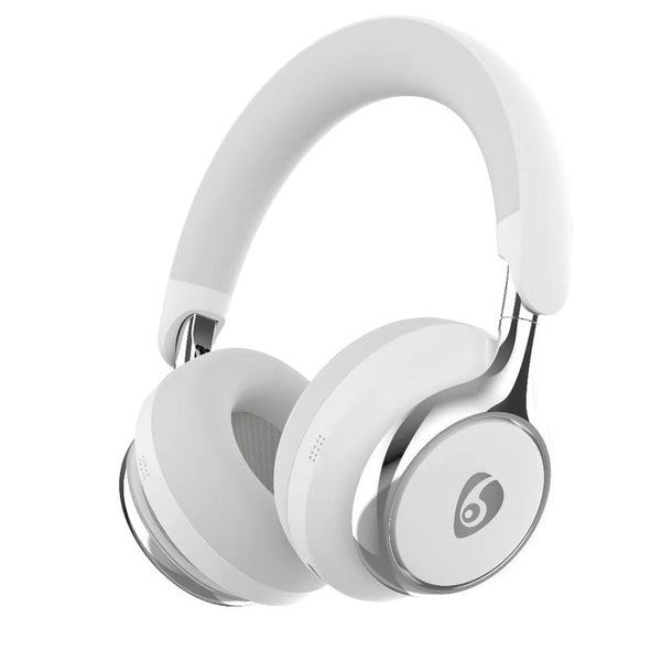 White Premium Wireless ANC Headphones - Bluetooth 5.4, 32H Playtime