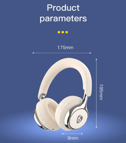 Blue Premium Wireless ANC Headphones - Bluetooth 5.4, 32H Playtime