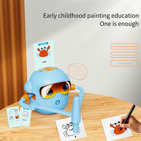 Pink Interactive Drawing Robot Educational Art Toy
