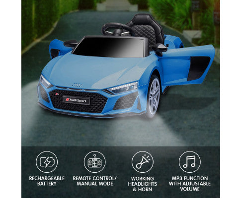 Kahuna Audi Sport Licensed Kids Electric Ride On Car Remote Control - Blue