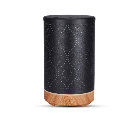 Essential Oil Aroma and Remote Diffuser - 100ml Metal Art Air Mist Humidifier