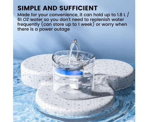 Floofi Pet Water Fountain Dispenser 1.8L FI-WD-104-ZM