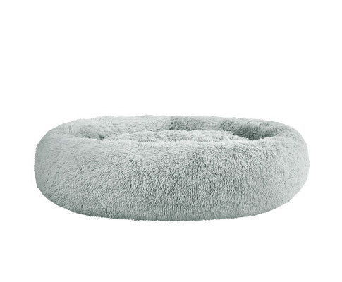 i.Pet Pet Bed Dog Cat 110cm Calming Extra Large Soft Plush Light Grey