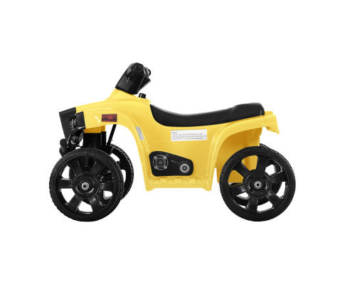 Rigo Kids Ride On ATV Quad Motorbike Car 4 Wheeler Electric Toys Battery Yellow