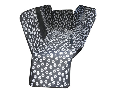 FLOOFI 140 x 145cm Pets Car Back Seat Cover Hammock (Black) FI-PCSC-100-BJD