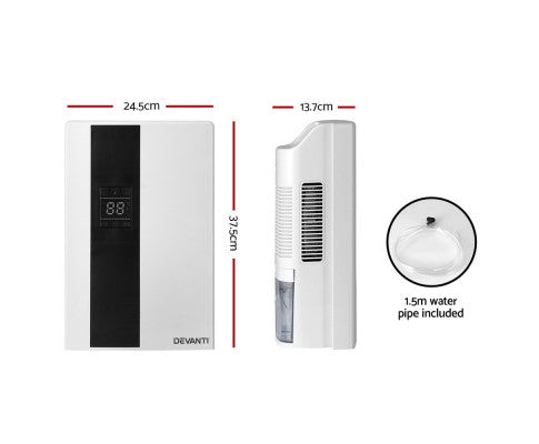 Devanti Dehumidifier 2L Air Purifier White