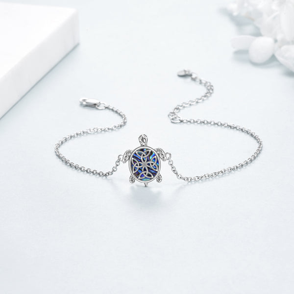 Silver Abalone Sea Turtle Adjustable Ankle Jewelry Gifts for Women