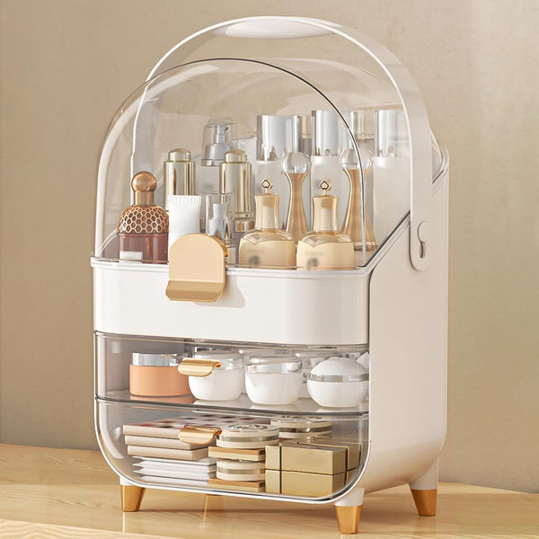 Makeup Organizer With Skincare Holder