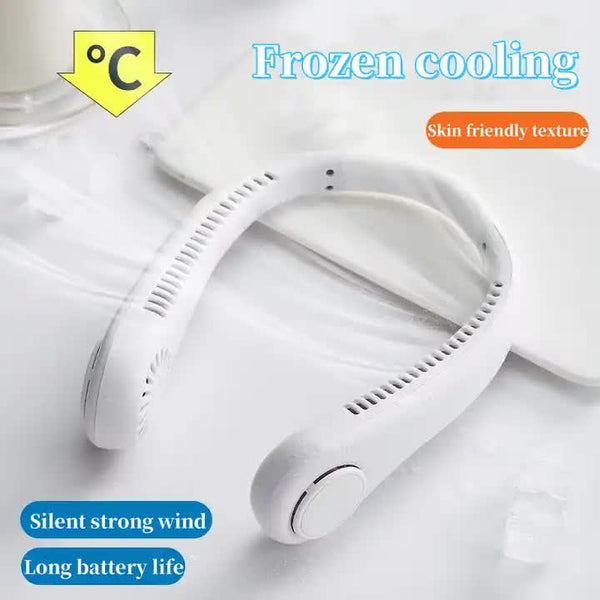 Rechargeable Portable Hands-Free Cooling Fan with 3 Speeds
