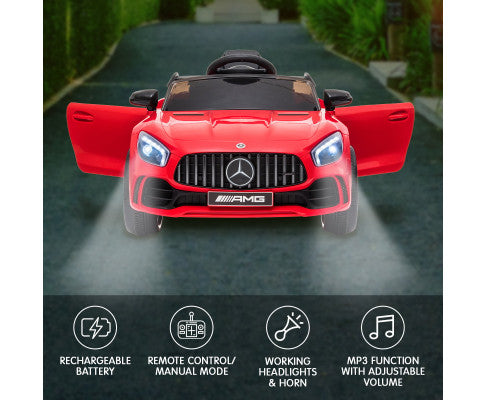 Kahuna Mercedes Benz Licensed Kids Electric Ride On Car Remote Control - Red