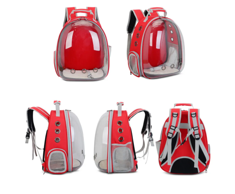 Floofi Expandable Space Capsule Backpack - Model 1 (Red) FI-BP-115-FCQ