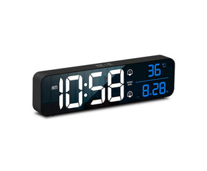 Digital Clock Mirrored Black - GO-CK-103-FKT