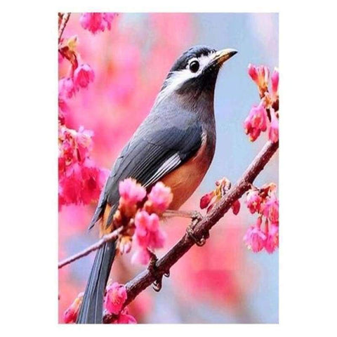 FULL DRILL - 5D DIY DIAMOND PAINTING KITS SPRING BIRD FLOWER TREE
