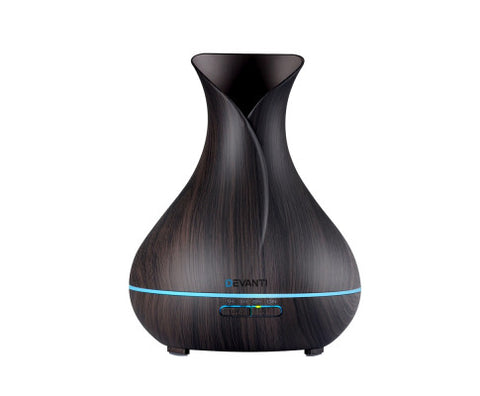 400ml 4 in 1 Aroma Diffuser with remote control- Dark Wood