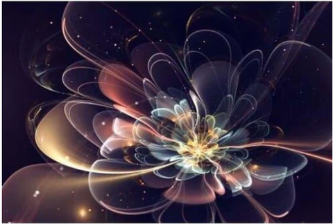 Full Drill 5D DIY Mnp Dotz  Diamond Painting Kits Colorful Abstract Flower