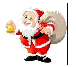 Mnp Dotz Santa Claus | Full Round Diamond Painting Kits 20x20