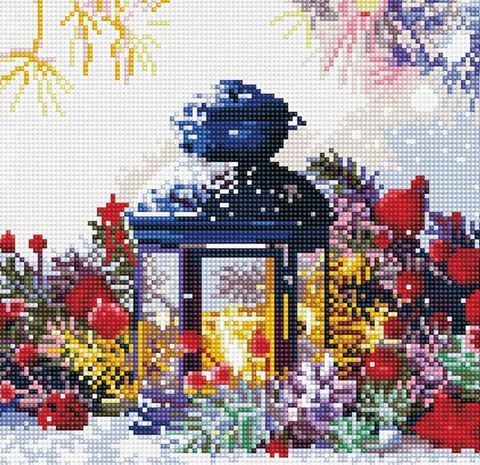 Diamond Dotz Diamond Art Kit, Lantern 30 x 30cm