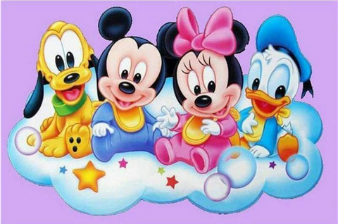 DISNEY BABIES - FULL DRILL DIAMOND PAINTING 30x40