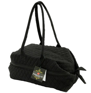 SEW EASY COLLECTION  Knitting Quilted Carry All Bag, Black