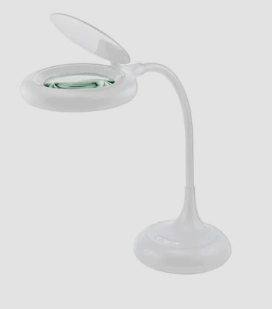 TRIUMPH  The Zoom LED Desktop Magnifying Gooseneck Light, White