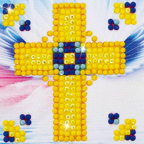 Diamond Dotz Kit GOLDEN CROSS - 7.6 x 7.6cm