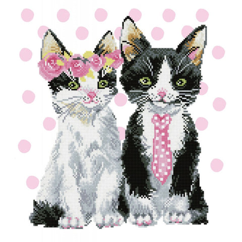 Mr & Mrs Pink with Mnp Dotz Diamond Painting kit 30x40