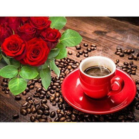 FULL DRILL 5D DIY DIAMOND PAINTING KITS BLACKBOARD COFFEE CUP 30x30